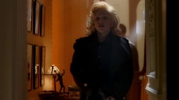 Movie still from “Madonna - Bad Girl” (1993), directed by David Fincher – Medium shot, Over the shoulder angle