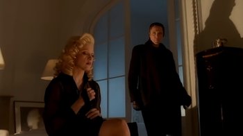 Movie still from “Madonna - Bad Girl” (1993), directed by David Fincher – Medium shot, Low angle