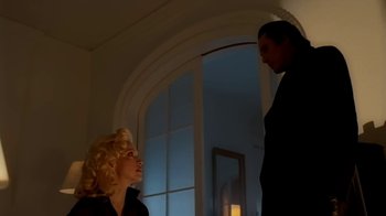 Movie still from “Madonna - Bad Girl” (1993), directed by David Fincher – Medium shot, Low angle