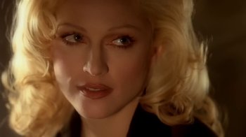 Movie still from “Madonna - Bad Girl” (1993), directed by David Fincher – Close Up shot, Overhead angle