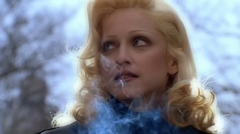 Movie still from “Madonna - Bad Girl” (1993), directed by David Fincher – Close Up shot, Overhead angle