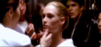 Movie still from “Michael Jackson - Who Is It” (1992), directed by David Fincher – Extreme Close Up shot, Over the shoulder angle