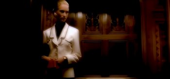 Movie still from “Michael Jackson - Who Is It” (1992), directed by David Fincher – Medium shot, Low angle