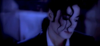 Movie still from “Michael Jackson - Who Is It” (1992), directed by David Fincher – Extreme Close Up shot, High angle