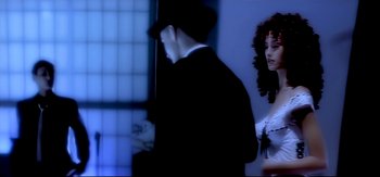 Movie still from “Michael Jackson - Who Is It” (1992), directed by David Fincher – Extreme Close Up shot, Over the shoulder angle