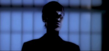 Movie still from “Michael Jackson - Who Is It” (1992), directed by David Fincher – Extreme Close Up shot, Low angle