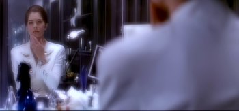 Movie still from “Michael Jackson - Who Is It” (1992), directed by David Fincher – Extreme Close Up shot, Over the shoulder angle