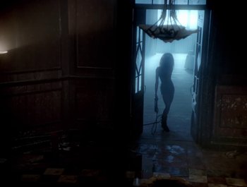 Movie still from “George Michael - Freedom! ’90” (1990), directed by David Fincher – Wide shot, Low angle