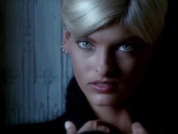 Movie still from “George Michael - Freedom! ’90” (1990), directed by David Fincher – Close Up shot, Low angle