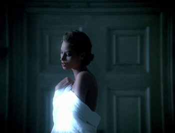 Movie still from “George Michael - Freedom! ’90” (1990), directed by David Fincher – Medium shot, Low angle