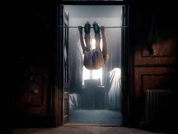 Movie still from “George Michael - Freedom! ’90” (1990), directed by David Fincher – Wide shot, Low angle