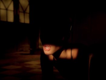 Movie still from “George Michael - Freedom! ’90” (1990), directed by David Fincher – Extreme Close Up shot, Low angle