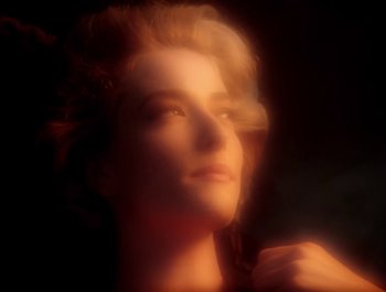 Movie still from “George Michael - Freedom! ’90” (1990), directed by David Fincher – Extreme Close Up shot, Low angle