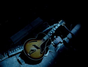 Movie still from “George Michael - Freedom! ’90” (1990), directed by David Fincher – Wide shot, Overhead angle