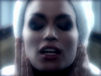 Movie still from “George Michael - Freedom! ’90” (1990), directed by David Fincher – Extreme Close Up shot, Overhead angle