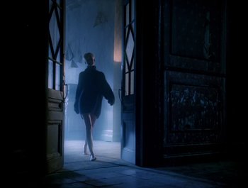 Movie still from “George Michael - Freedom! ’90” (1990), directed by David Fincher – Wide shot, Low angle