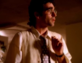 Movie still from “Billy Idol - Cradle Of Love” (1990), directed by David Fincher – Close Up shot, Low angle