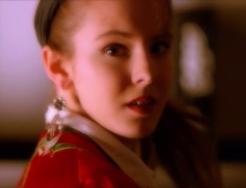 Movie still from “Billy Idol - Cradle Of Love” (1990), directed by David Fincher – Extreme Close Up shot, Low angle