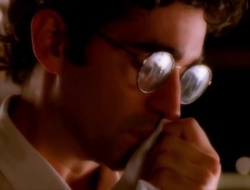 Movie still from “Billy Idol - Cradle Of Love” (1990), directed by David Fincher – Extreme Close Up shot, Low angle