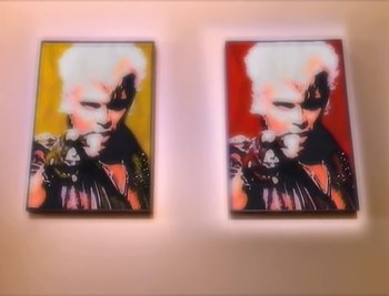 Movie still from “Billy Idol - Cradle Of Love” (1990), directed by David Fincher – Extreme Close Up shot, Low angle