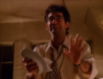 Movie still from “Billy Idol - Cradle Of Love” (1990), directed by David Fincher – Close Up shot, Low angle