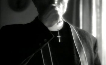 Movie still from “Madonna - Oh Father” (1989), directed by David Fincher – Extreme Close Up shot, High angle