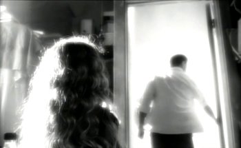 Movie still from “Madonna - Oh Father” (1989), directed by David Fincher – Extreme Close Up shot, Low angle