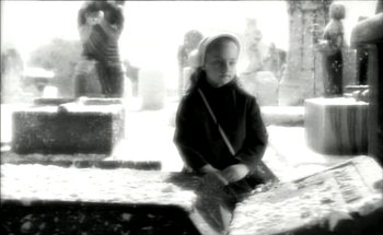 Movie still from “Madonna - Oh Father” (1989), directed by David Fincher – Medium shot, High angle