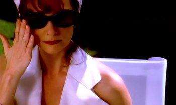 Movie still from “Aerosmith - Janie’s Got A Gun” (1989), directed by David Fincher – Close Up shot, Low angle