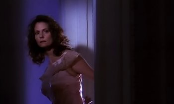 Movie still from “Aerosmith - Janie’s Got A Gun” (1989), directed by David Fincher – Medium shot, Low angle