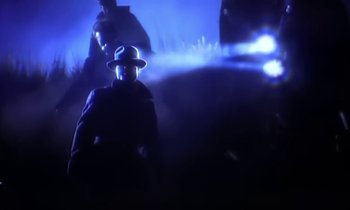 Movie still from “Aerosmith - Janie’s Got A Gun” (1989), directed by David Fincher – Extreme Close Up shot, Low angle