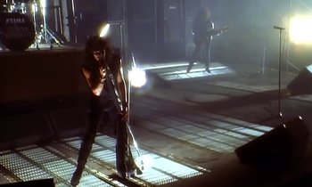 Movie still from “Aerosmith - Janie’s Got A Gun” (1989), directed by David Fincher – Wide shot, High angle
