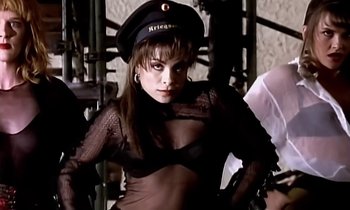 Movie still from “Paula Abdul - Cold Hearted” (1989), directed by David Fincher – Close Up shot, Low angle