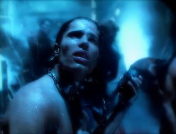 Movie still from “Madonna - Express Yourself” (1989), directed by David Fincher – Close Up shot, High angle