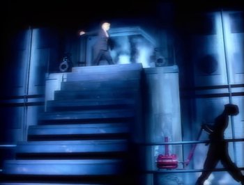 Movie still from “Madonna - Express Yourself” (1989), directed by David Fincher – Extreme Wide shot, Low angle