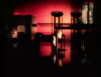 Movie still from “Madonna - Express Yourself” (1989), directed by David Fincher – Extreme Wide shot, High angle