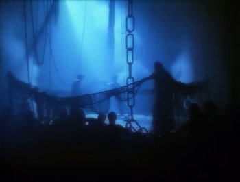 Movie still from “Madonna - Express Yourself” (1989), directed by David Fincher – Extreme Wide shot, High angle