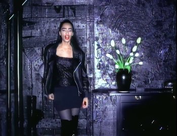 Movie still from “Jody Watley - Real Love” (1989), directed by David Fincher – Medium shot, Low angle