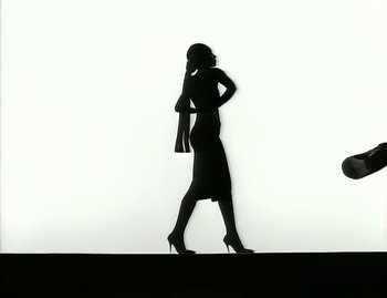 Movie still from “Jody Watley - Real Love” (1989), directed by David Fincher – Wide shot, Low angle