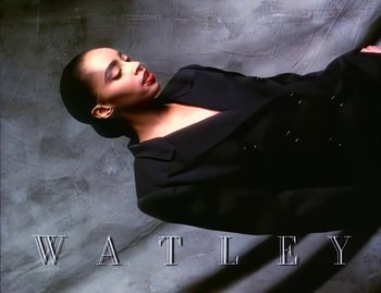 Movie still from “Jody Watley - Real Love” (1989), directed by David Fincher – Medium shot, Overhead angle