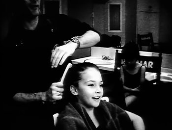 Movie still from “Paula Abdul - Forever Your Girl” (1989), directed by David Fincher – Medium shot, Over the shoulder angle