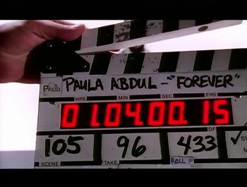 Movie still from “Paula Abdul - Forever Your Girl” (1989), directed by David Fincher – Extreme Close Up shot, High angle