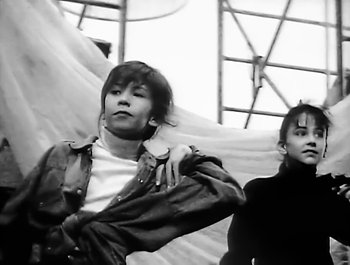 Movie still from “Paula Abdul - Forever Your Girl” (1989), directed by David Fincher – Medium shot, Low angle