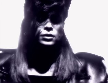 Movie still from “Paula Abdul - Straight Up” (1988), directed by David Fincher – Extreme Close Up shot, Low angle