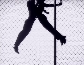 Movie still from “Paula Abdul - Straight Up” (1988), directed by David Fincher – Wide shot, Low angle