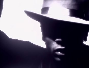 Movie still from “Paula Abdul - Straight Up” (1988), directed by David Fincher – Extreme Close Up shot, Low angle