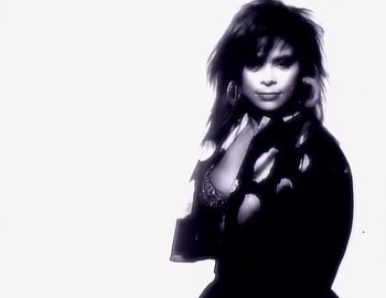 Movie still from “Paula Abdul - Straight Up” (1988), directed by David Fincher – Close Up shot, High angle