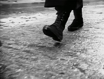 Movie still from “Sting - Englishman In New York” (1988), directed by David Fincher – Extreme Close Up shot, Low angle