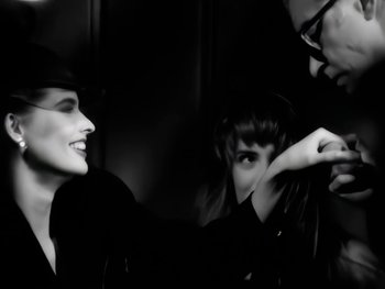 Movie still from “Foreigner - Say You Will” (1987), directed by David Fincher – Close Up shot, Over the shoulder angle