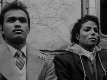 Movie still from “Michael Jackson - Bad” (1987), directed by Martin Scorsese – Close Up shot, High angle